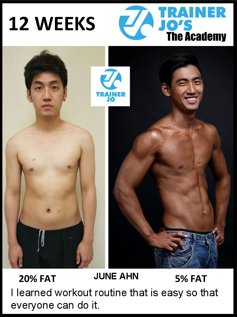 June gets down to an absurd 5 percent body fat