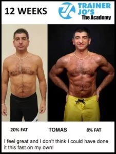 older man cuts body fat percentage in half picture